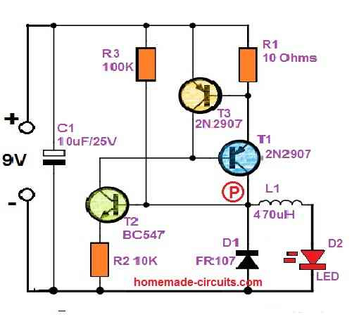   circuito conversor buck simples