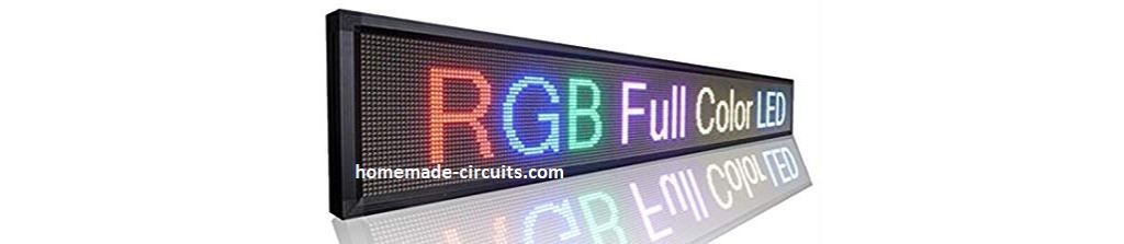 Проста скролираща RGB LED схема