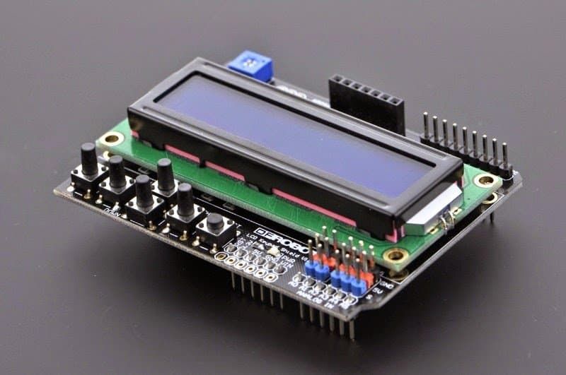 Um Arduino LCD KeyPad Shield (SKU: DFR0009)