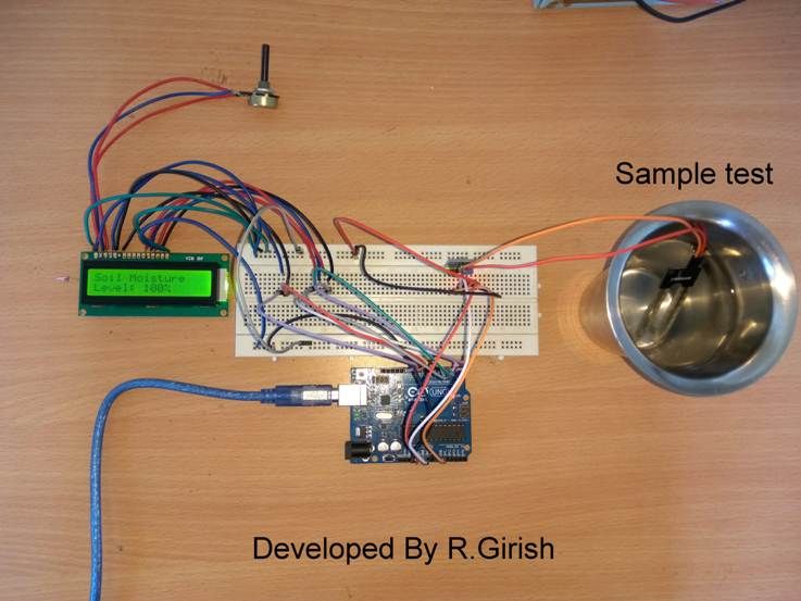 Arduino põhine automaatse niisutamise prototüübi pilt