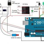 Circuito controlador de motor de bomba GSM usando Arduino