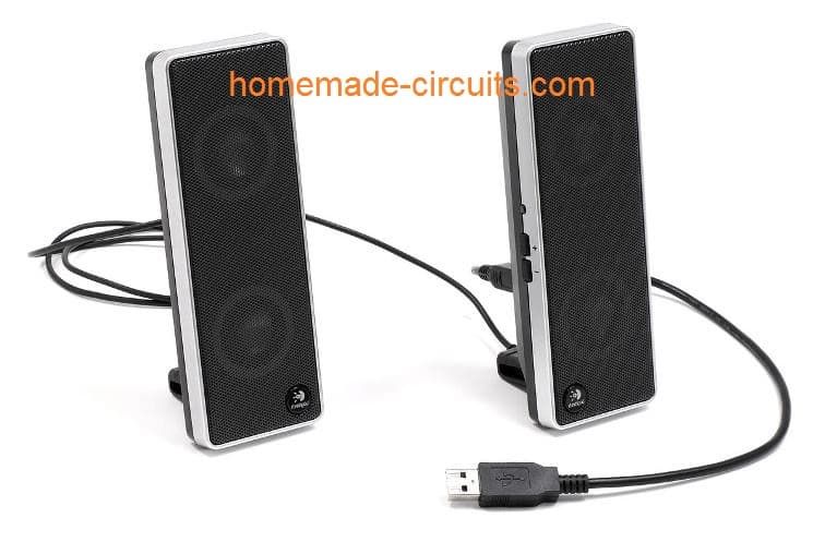 Penguat Audio USB 5V untuk Pembesar suara PC