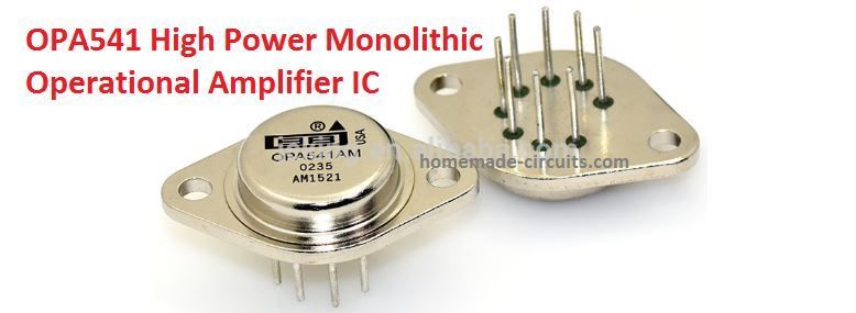 Rangkaian Power Amplifier 100 s / d 160 watt menggunakan Single IC OPA541