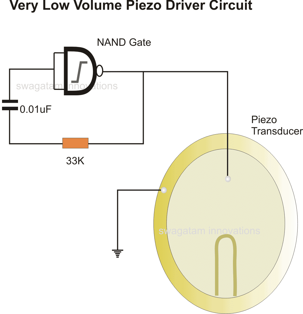 Обяснена най-простата схема на пиезо драйвер