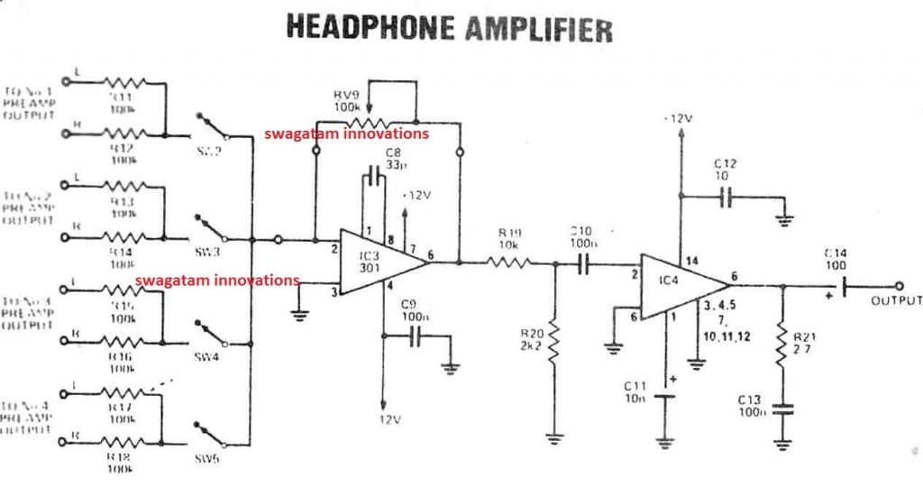 circuito amplificador de auriculares