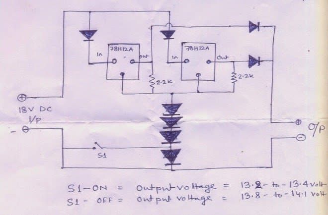 simpleng 100 Ah lead acid baterya ng charger circuit