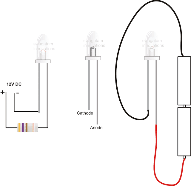 كيفية إضافة المقاوم إلى LED