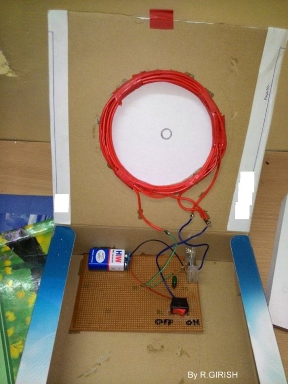 Prototype billede af trådløs LED-lampe