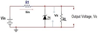 Zener-diode som spændingsregulator