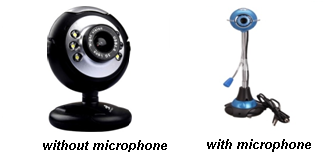 Webcam avec et sans microphone