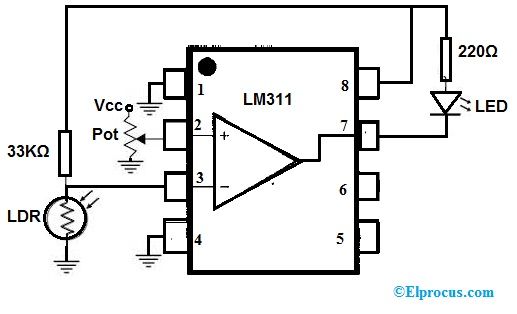 LM311 IC схема