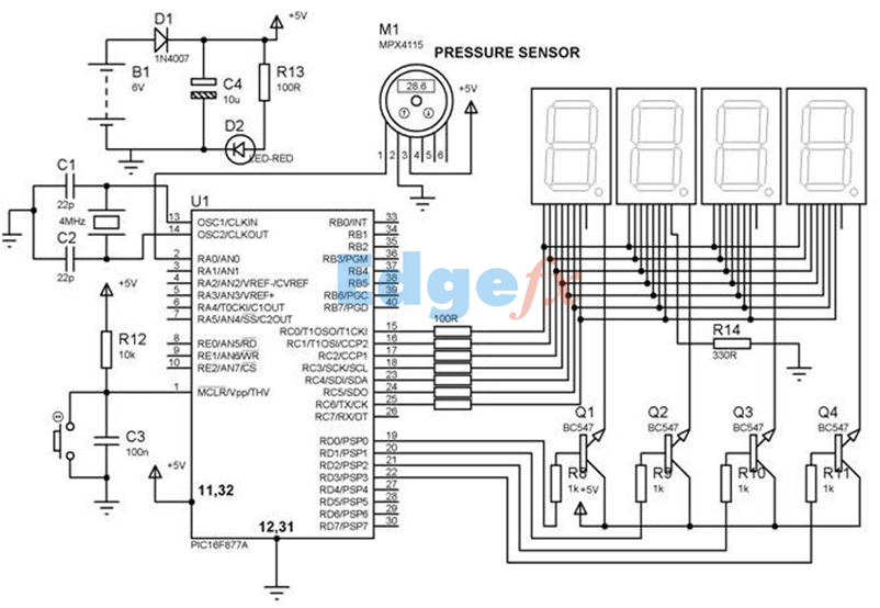 Diagram Sirkuit Sensor Tekanan