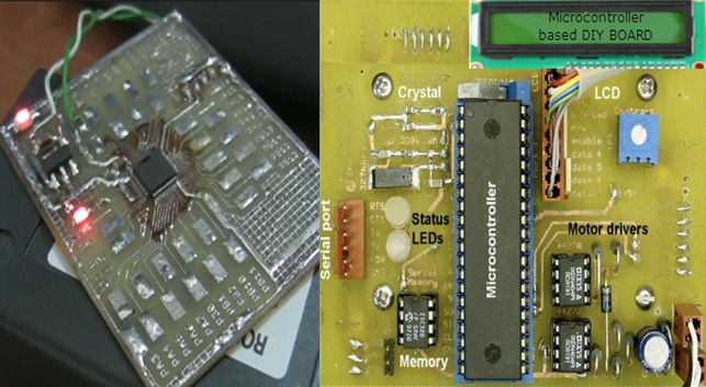 Mikrokontrolleril põhinev isetehtud plaat