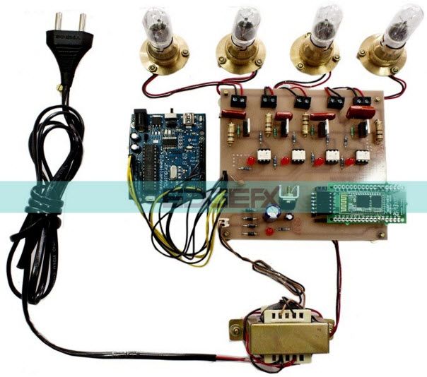 Circuito de proyectos de automatización del hogar basado en Arduino por www.edgefxkits.com