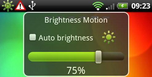 Androidベースの明るさ制御アプリケーション