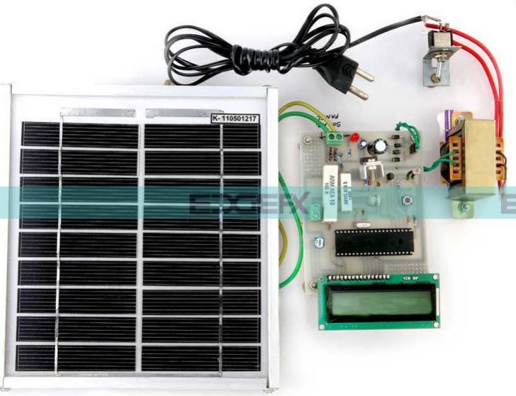 PIC-mikrocontrollerbaseret solcelleanlæg til måling af projektsæt af Edgefxkits.com