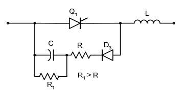 Reverse Polarized RC Snubber Circuit
