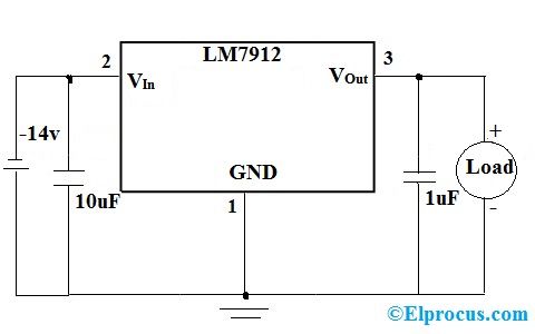LM7912 електрическа схема