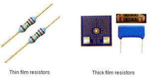 Дебел филм и тънкослойни резистори