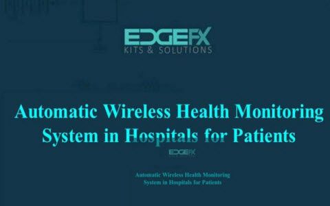 Automatisk trådløst sundhedsovervågningssystem af Edgefxkits.com