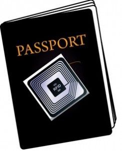 Tecnologia RFID para autenticação de detalhes de passaporte