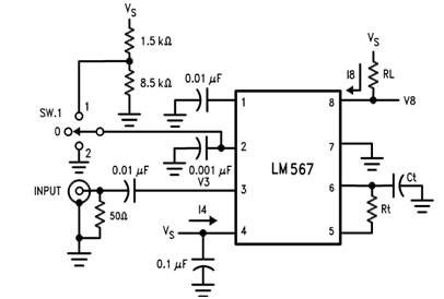 Bekerja dari LM567 PLL Tone Decoder