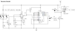 IR-fjernbetjening modtager Switch Circuit