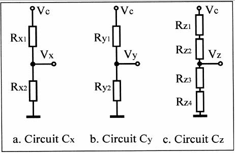 Diagrama de circuito do sensor tátil