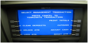 ATM zaslon