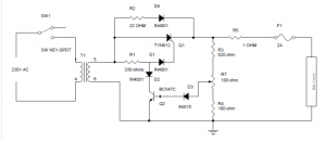 SCR-pohjainen yksinkertainen sähköakkulaturi, joka käyttää SCR: ää