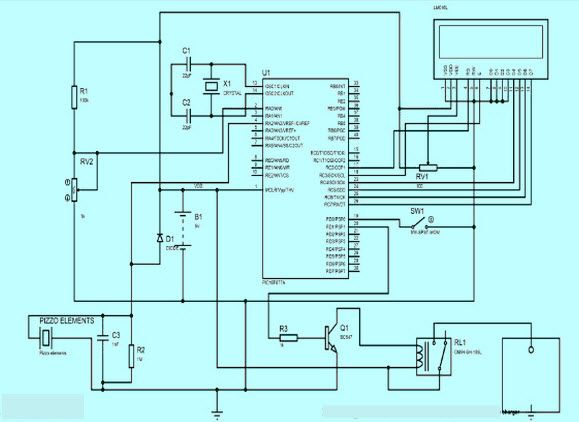 Schema circuitului sistemului de generare a energiei pașilor