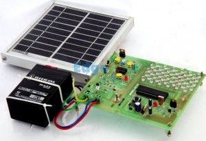 Farola solar basada en Arduino de Edgefxkits.com