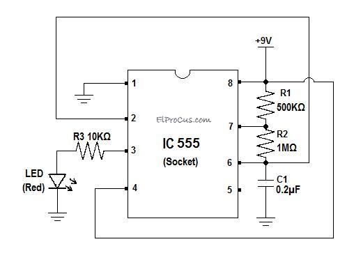 IC555 bandytojo schema