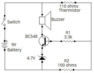 Circuit del sensor de calor i funcionament