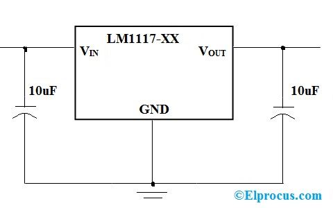 LM1117 kredsløbsdiagram