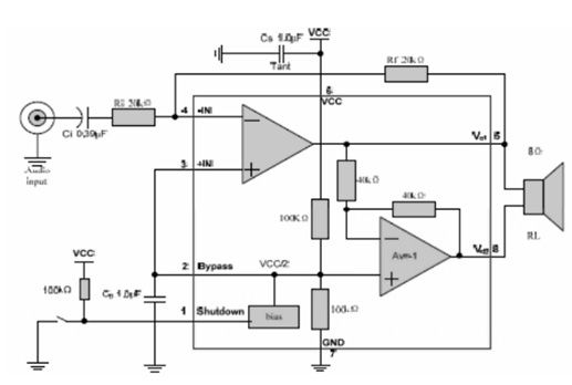 MD8002A Audio Amplifier Circuit