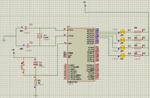Interfaccia LED con microcontrollore