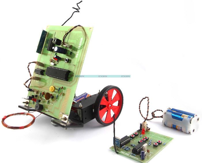 Kit de projeto de veículo robótico detector de metais