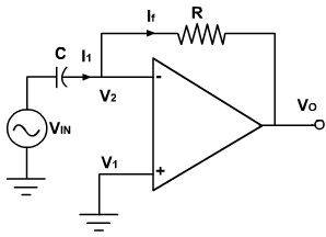 Circuito Diferenciador de Amplificador Operacional