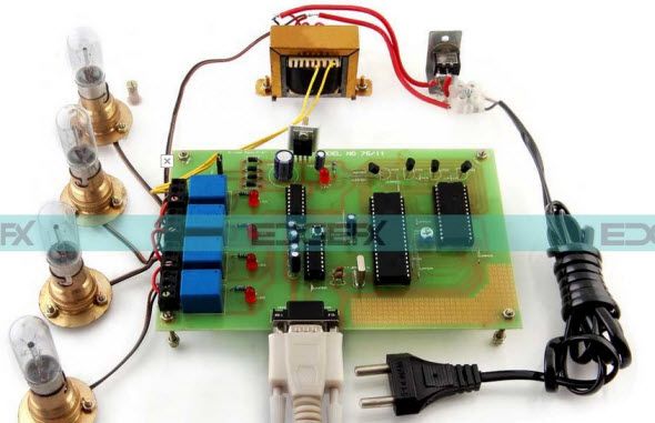 Interfaz ADC con el kit de proyecto de microcontrolador 8051 de Edgefxkits.com