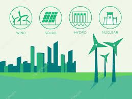 Skirtingi atsinaujinančių energijos šaltinių tipai
