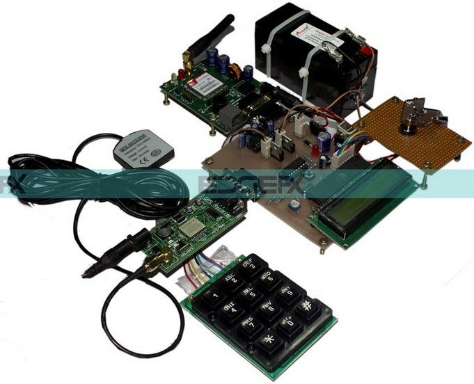 Kit de Projeto de Intimação de Localização de Roubo de Veículo baseado em GPS e GSM