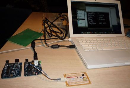 Crie um sensor de temperatura do computador usando a placa Arduino e LM335 IC