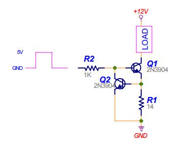 Egyszerű áramkorlátozó áramkör