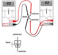 Jednostavni krug ispitivača tranzistora za PNP i NPN tranzistore