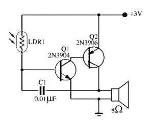 Sensibilitat a la llum Metrònom Circuit electrònic senzill
