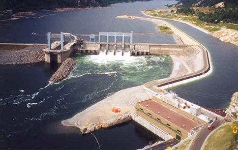 Upės hidroelektrinės paleidimas