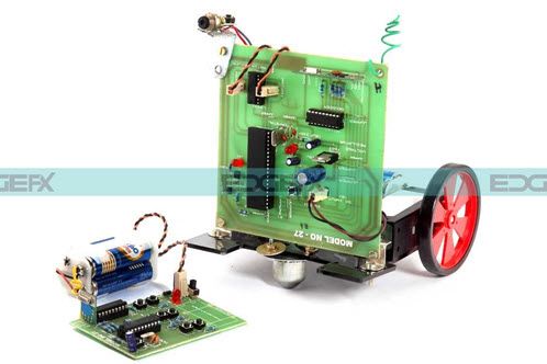 مركبة روبوتية يتم التحكم فيها عن طريق الترددات اللاسلكية مع ترتيب شعاع الليزر بواسطة Edgefxkits.com