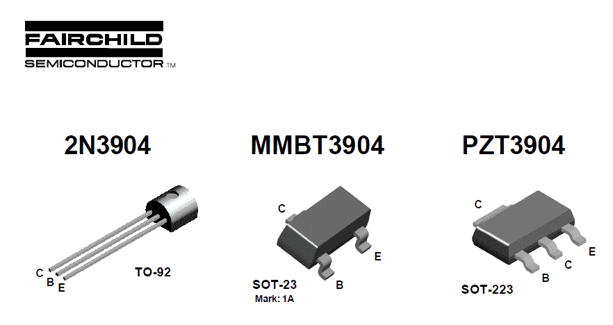 Transistor 2N3904 - Pinagem e especificações