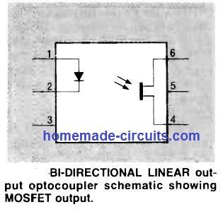 optoacoplador de salida lineal bidireccional